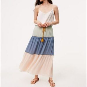 Loft poolside maxi skirt
